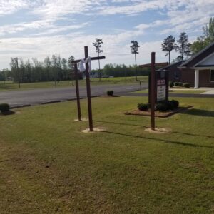 crosses at New Hope Baptist Church Waverly